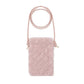 Telefontasche mit Teddyfell pink