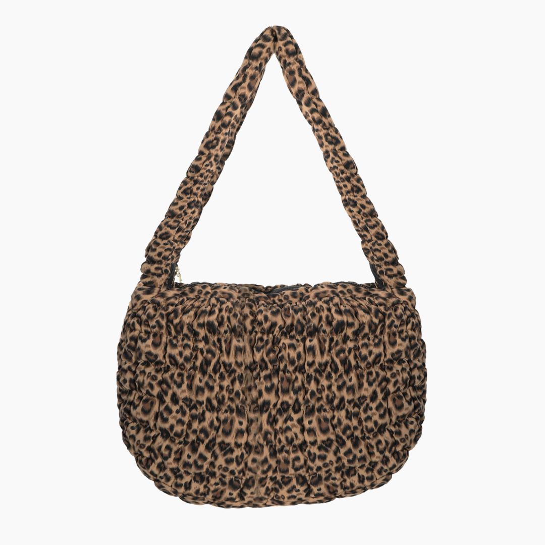 Damen Tasche gesteppt Leo-Look