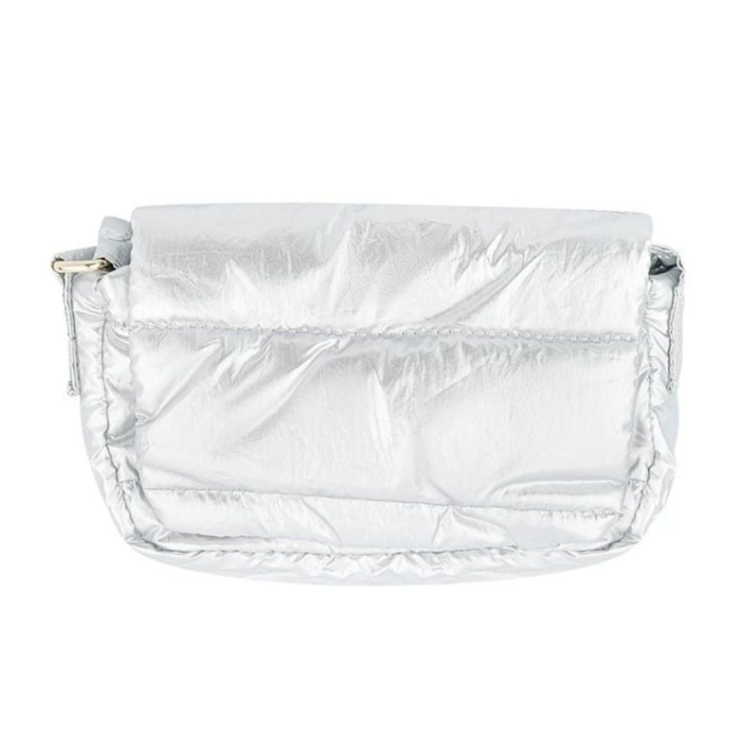 Damen Tasche 'Puffer Bag' silber