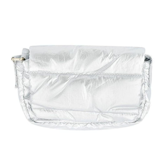 Damen Tasche 'Puffer Bag' silber