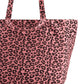 Damen Shopper Leo Print pink