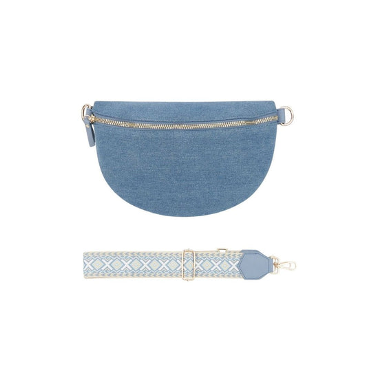 Damen Schultertasche 'Jeans Look'