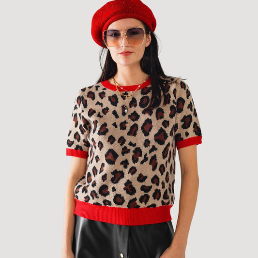 Stylisches Pullovershirt mit Pantherprint