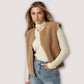 Damen Sherpa Weste camel