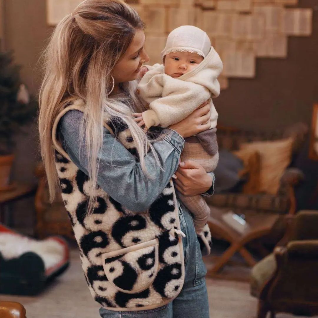 Damen Weste aus Merinowolle 'Yin Yang'