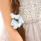 Scrunchie Meerjungfrau Perlmuttperlen pastell blau