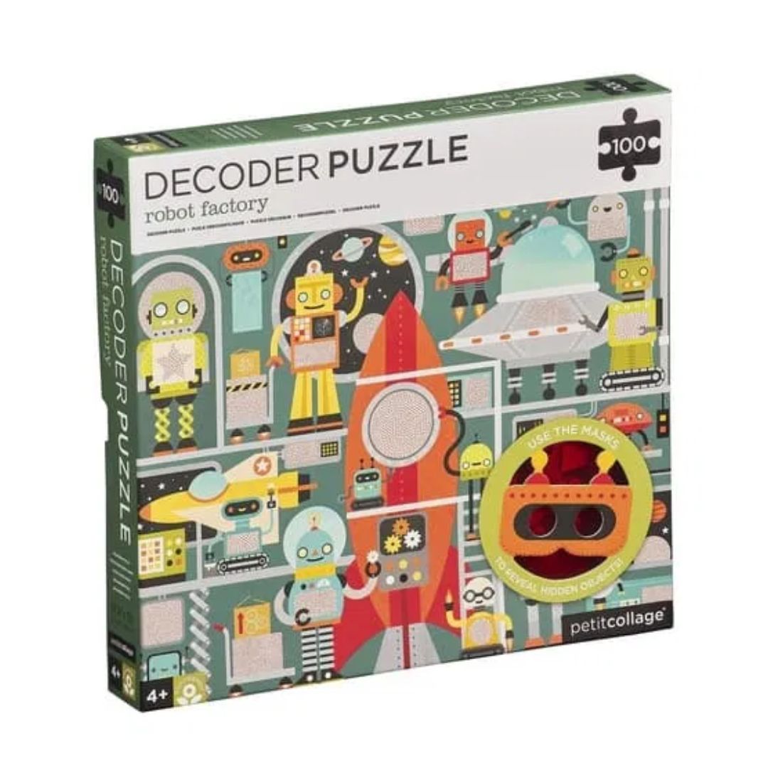 100-Teile Decoder Puzzle 'Robot Factory'