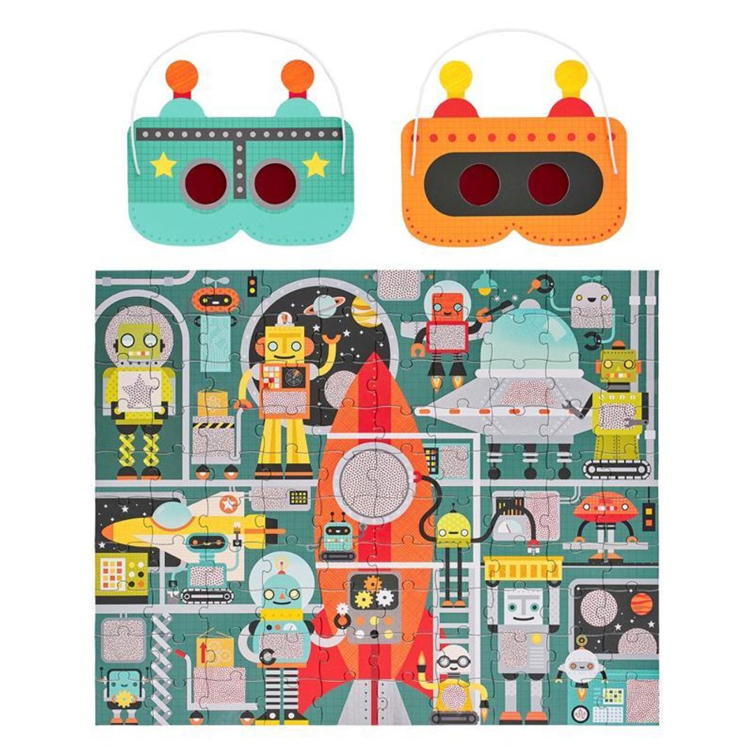 100-Teile Decoder Puzzle 'Robot Factory'
