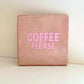 Designkachel | Fliese 'Coffee Please' altrosa/flieder