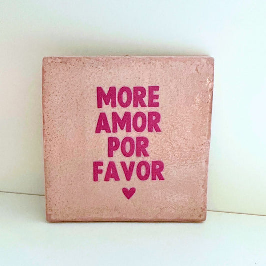 Designkachel | Fliese 'More Amor' altrosa/purpur