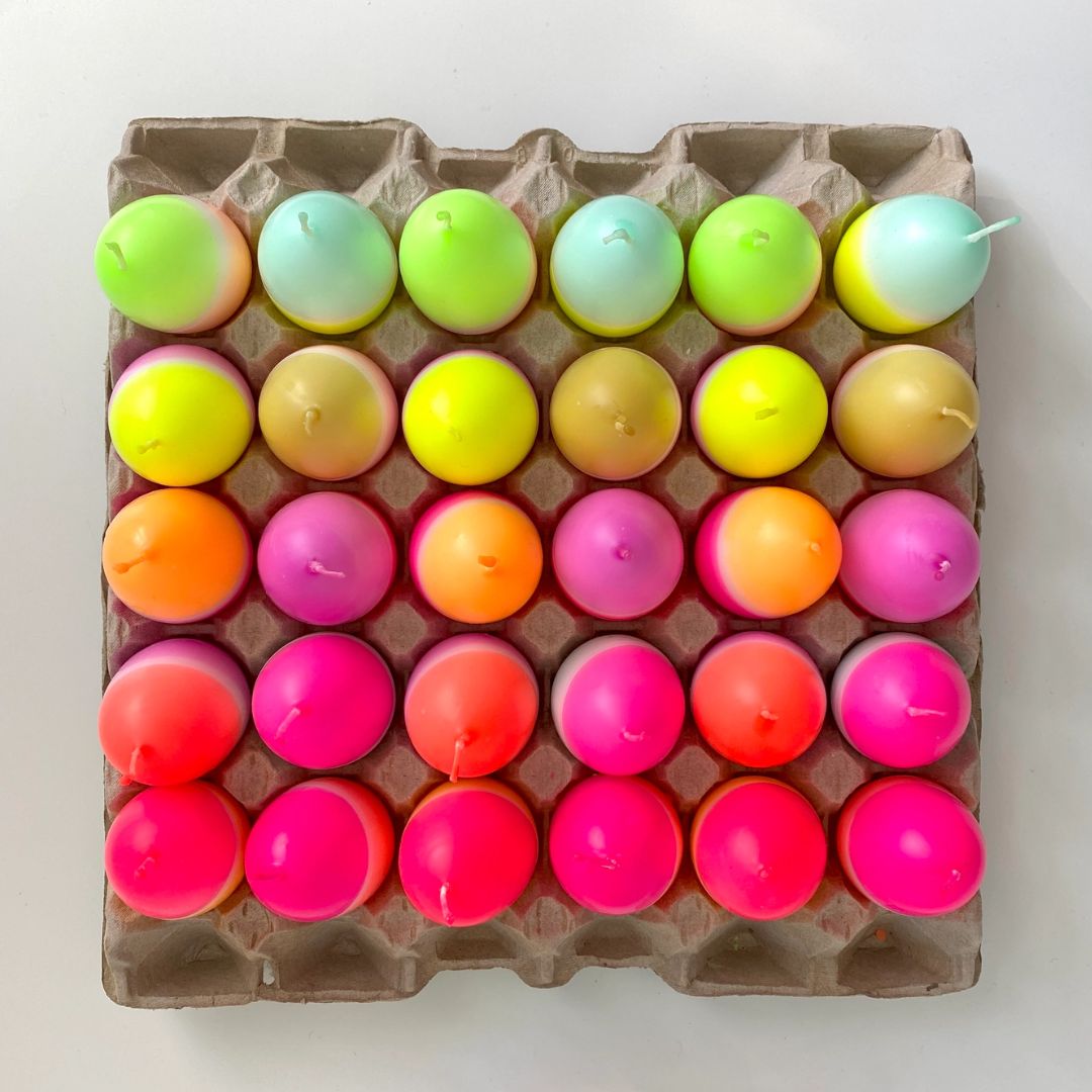 Dip Dye Eierkerzen ‚Colorful‘