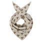 Dreiecksschal mit Herzmuster beige