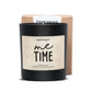 Duftkerze 'me time' schwarz