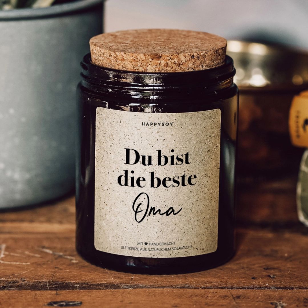 Duftkerze Du bist die beste Oma