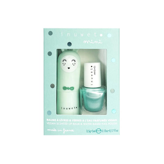 Duo Aqua: Lipbalm Apple und Nagellack Türkis