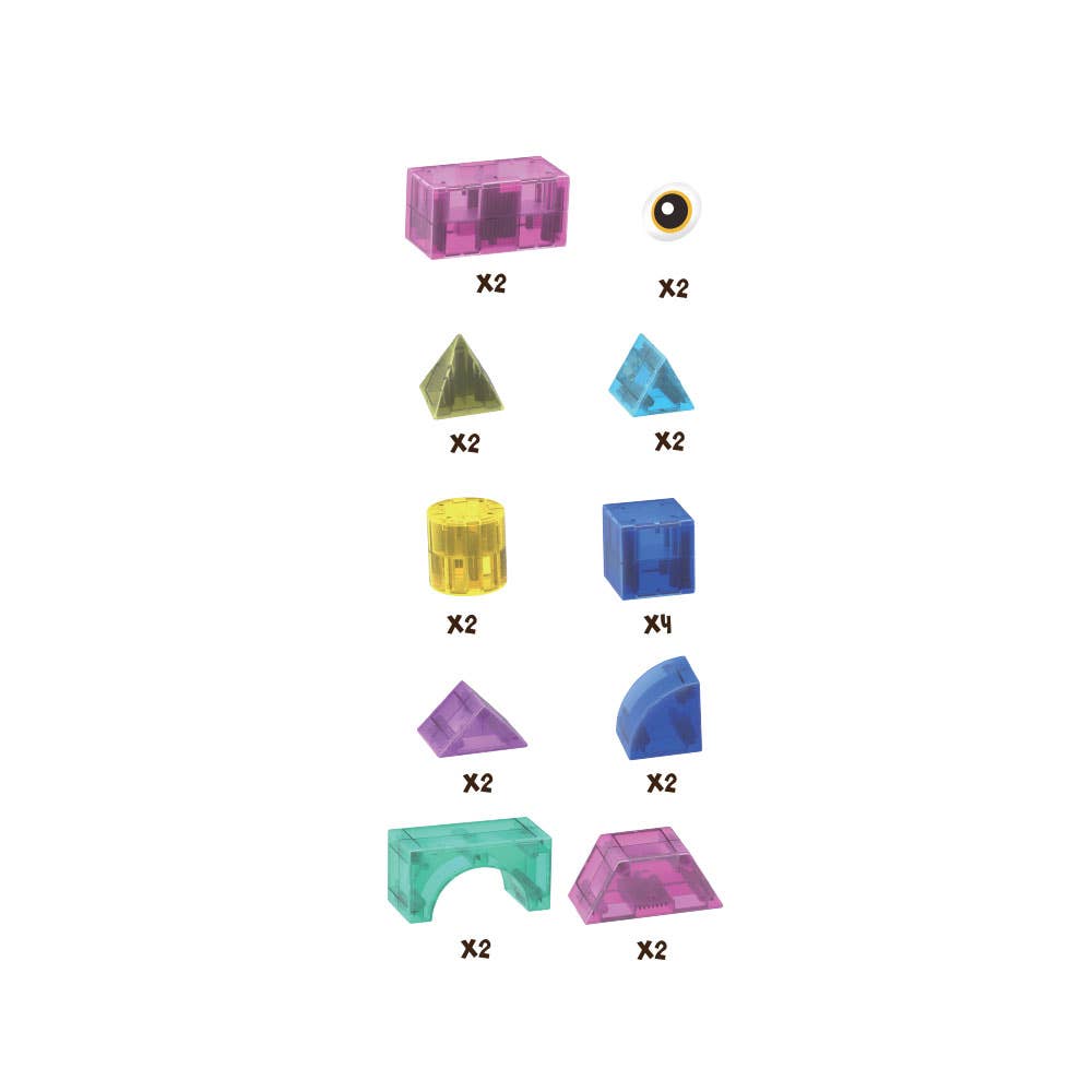 Magnetisches Spiel Transparentblöcke 22 Stk.