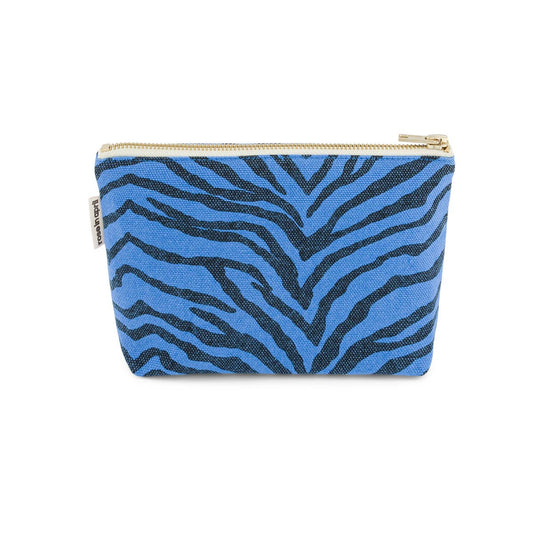 Damen Makeup Tasche Sofia Zebra griechisch blau
