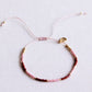 Miyuki-Armband Farbblockierung - Bordeaux/Lila