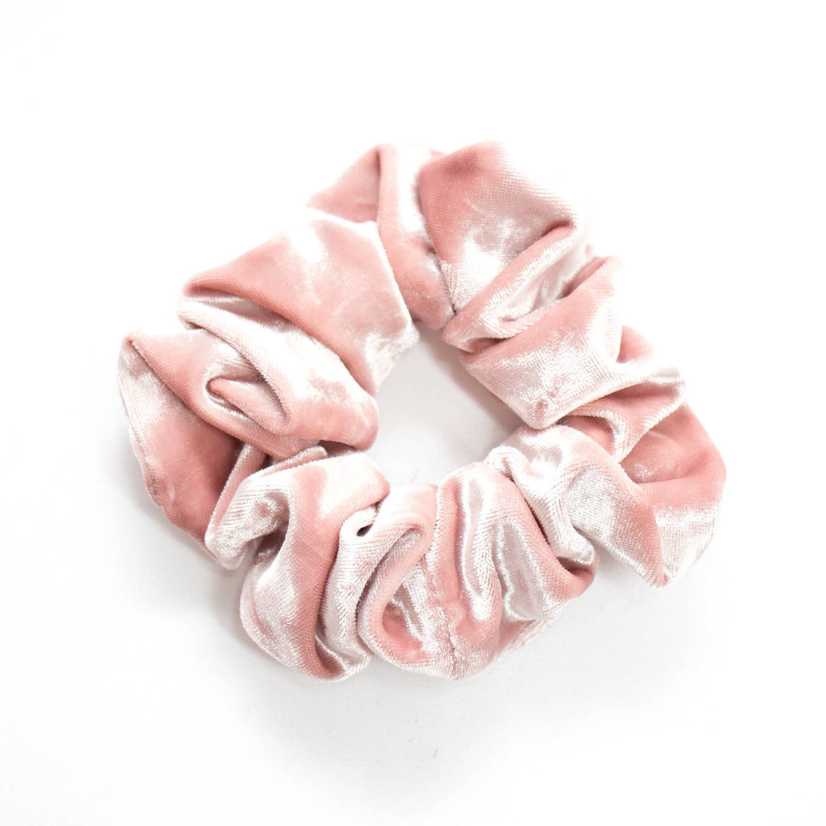 Schimmernder Samt-Haargummi Pirouette Ballerinas rosa