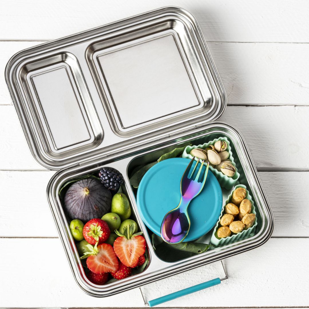 LEKKABOX Mini Edelstahl 'Rainbow Göffel'