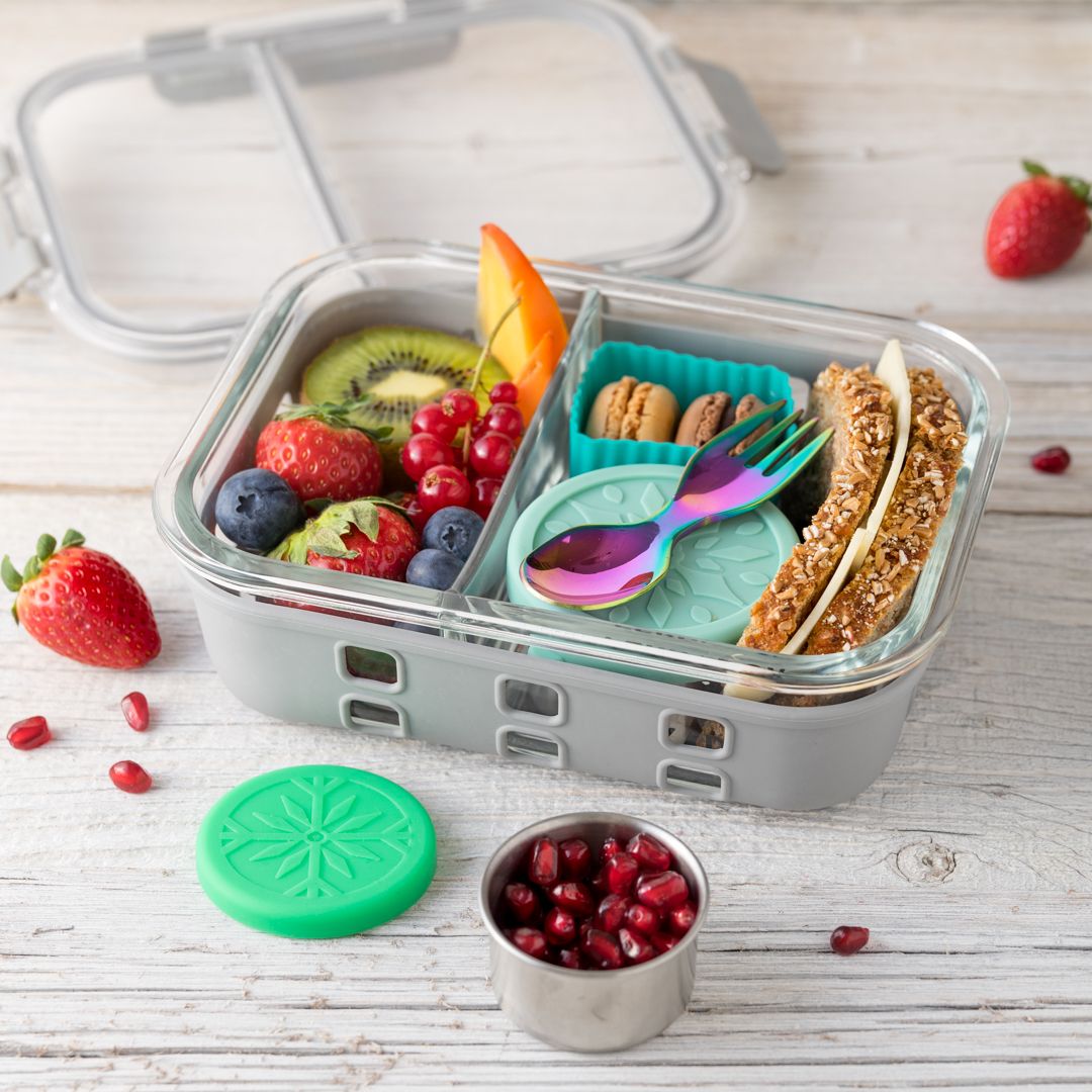 LEKKABOX Mini Edelstahl 'Rainbow Göffel'