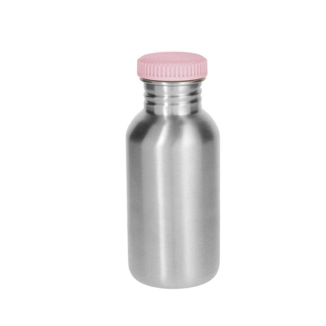 Basic Edelstahlflasche 500ml rosa personalisierbar