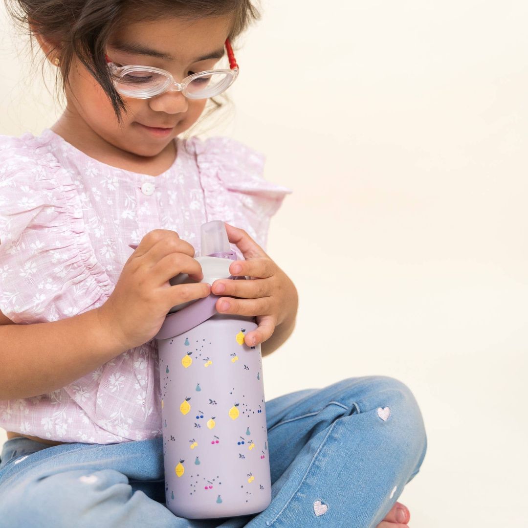 Isolierte Edelstahlflasche für Kinder 'Regenbogen' 420 ml