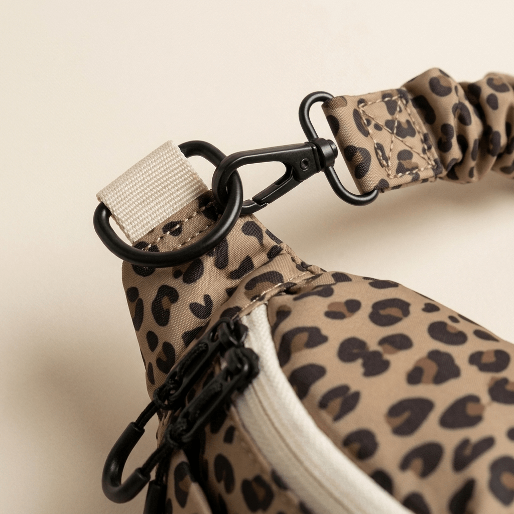 Damen Tasche 'Banane Braun Leopard'