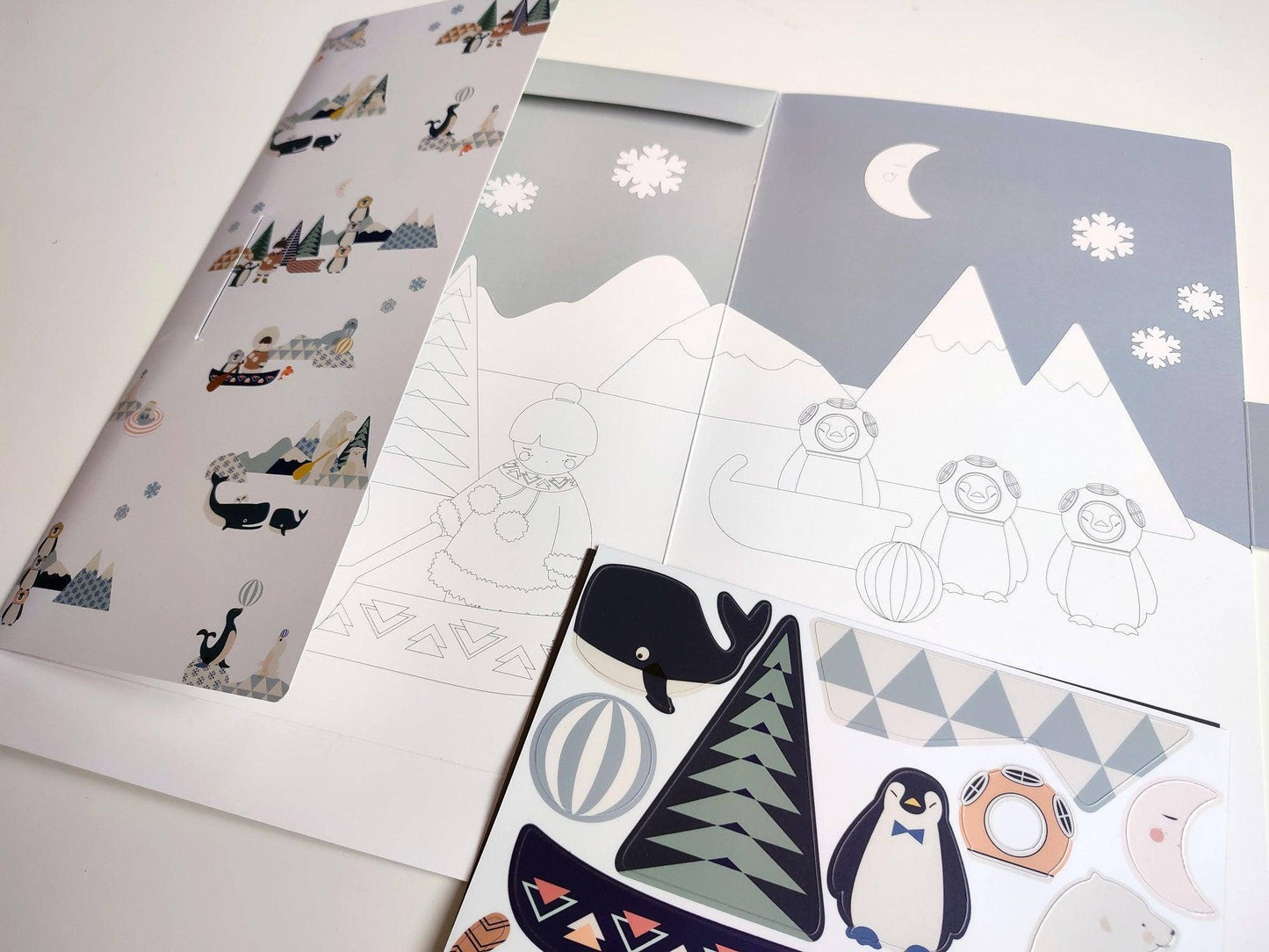 Magnetspiel Tiere auf der Eisscholle