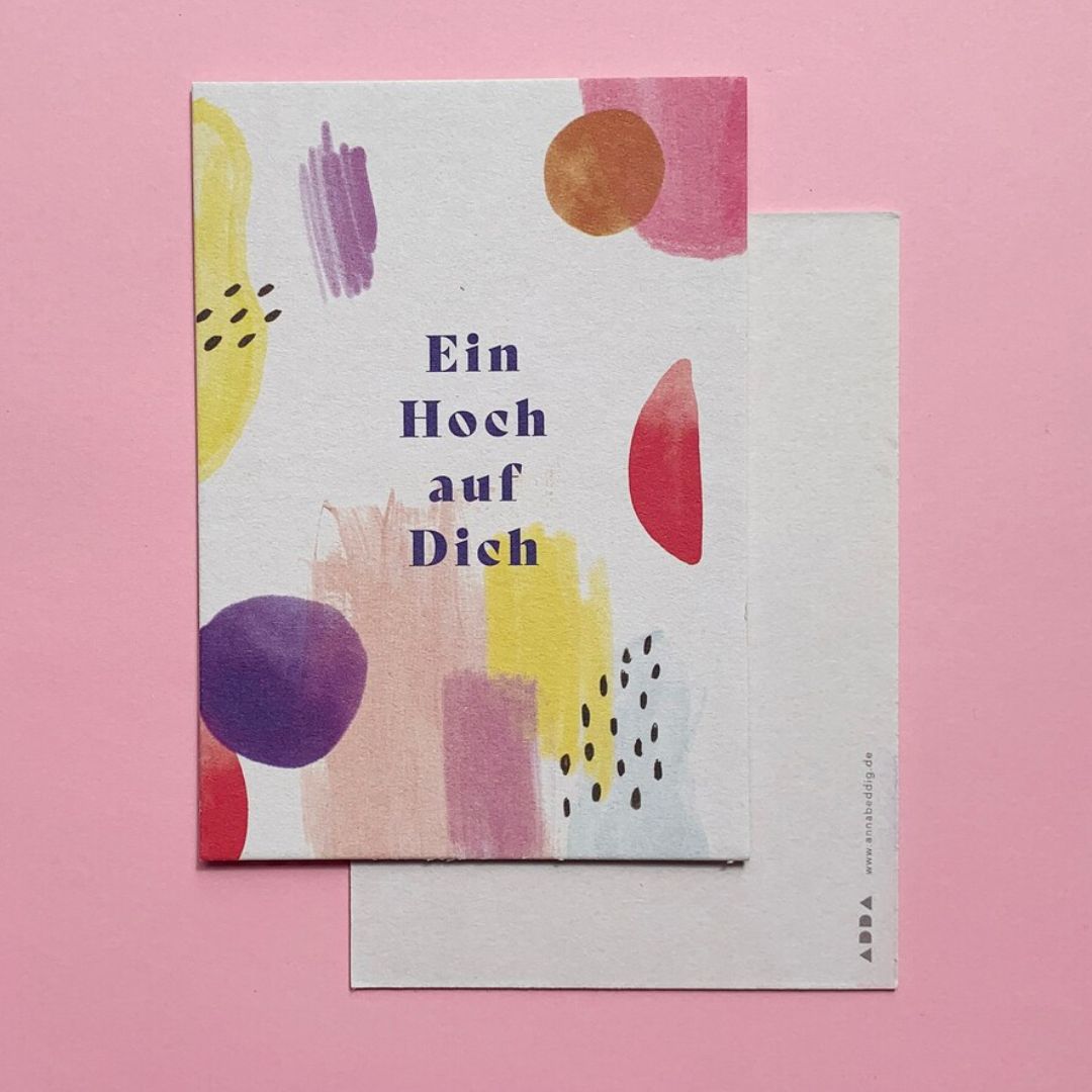 Postkarte 'EIN HOCH AUF DICH'