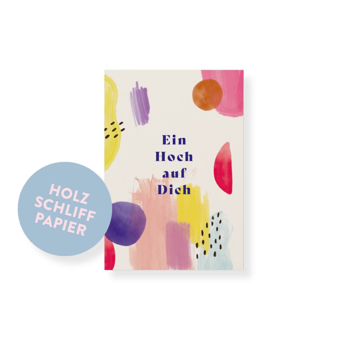 Postkarte 'EIN HOCH AUF DICH'