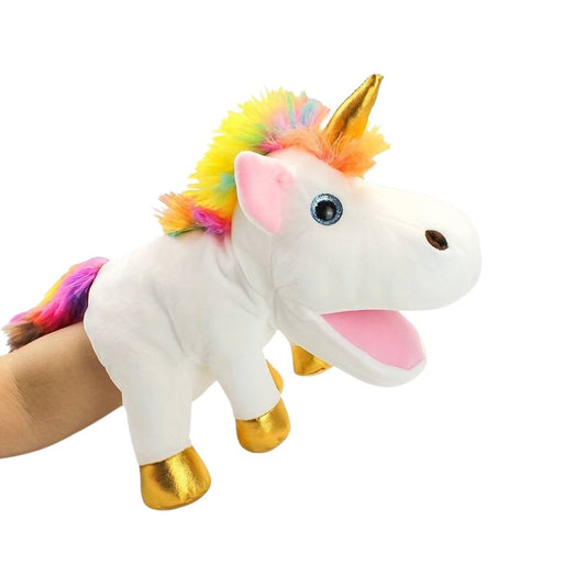 Einhorn Handpuppe 30 cm