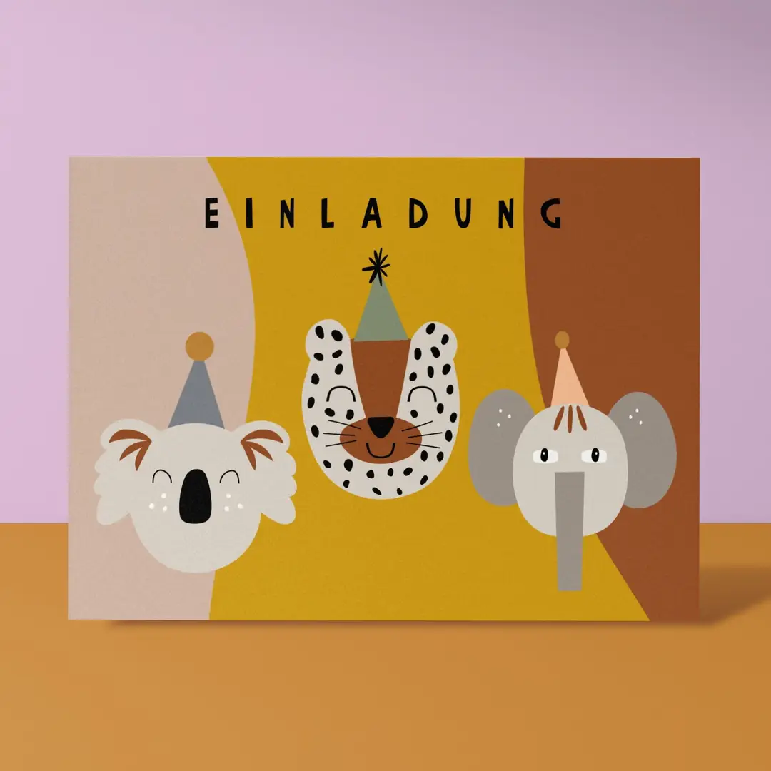 Einladungskarten zum Geburtstag 'Safari Party'