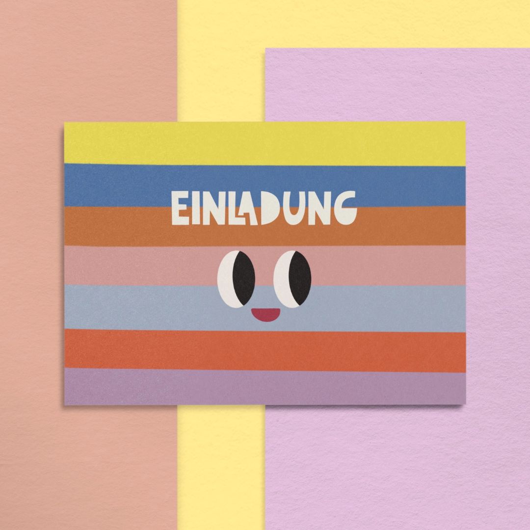 Einladungskarten 'Regenbogen'