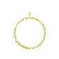 Elastisches Armband 'Cubes' matt gold