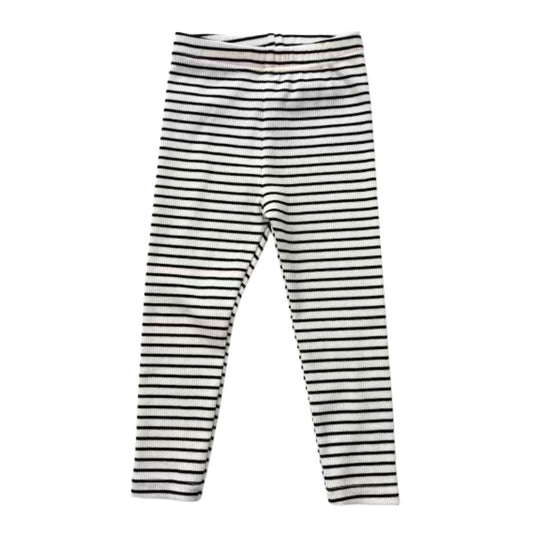 Elastische Leggings gestreift schwarz/weiß