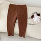 Elastische Leggings unifarben camel