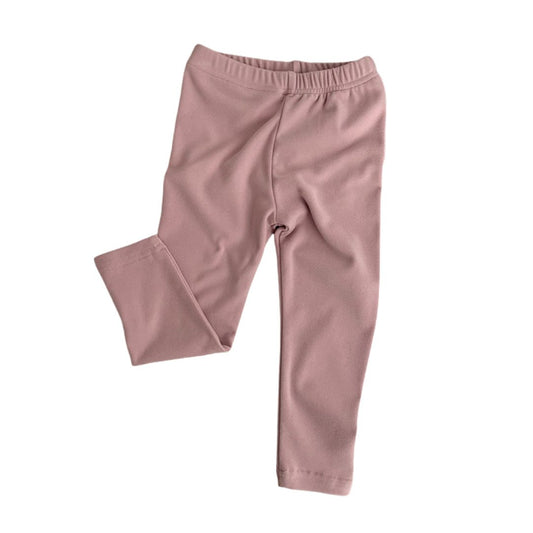 Elastische Leggings für Kinder Winterfleece rosa