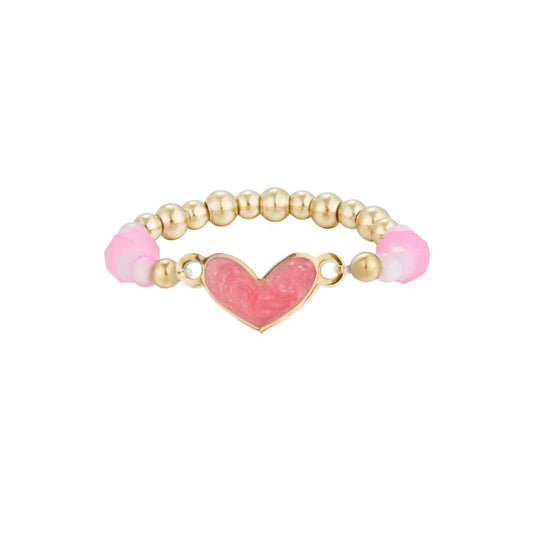 Elastischer Damen Ring Love