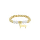 Elastischer Damen Ring mit Dackel Charm