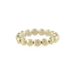 Elastischer Damen Ring  gold 'Dots'