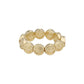 Elastischer Damen Ring 'Smileys' gold