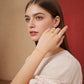 Elastisches Damen Armband  'Smileys' gold/rosa