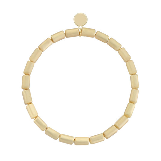 Elastisches Gliederarmband für Damen 'gold'
