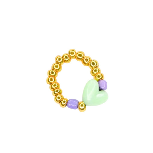 Ring 'Mint Love' mint/lila