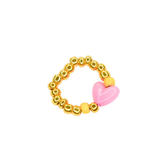 Ring 'Rose Love' rosa/gelb