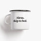 Statement Emaille Tasse Alexa