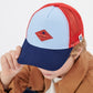 Kinder Trucker-Cap aus Baumwolle blau/rot