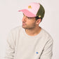 Erwachsenen Trucker-Cap aus Baumwolle rosa/grün
