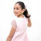 Schimmernder Samt-Haargummi Pirouette Ballerinas rosa